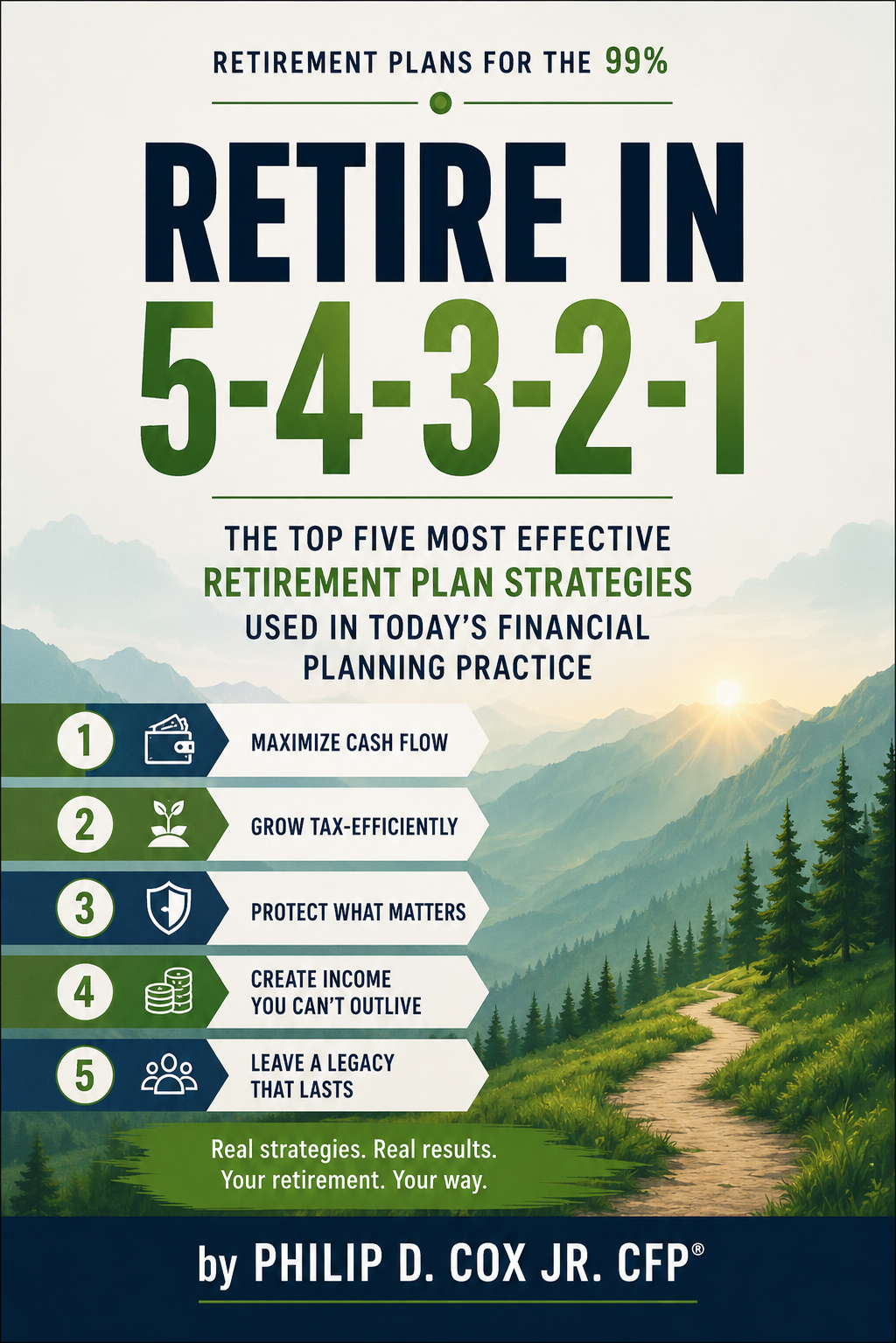 Retire in 5-4-3-2-1 by Philip D. Cox Jr., CFP book cover